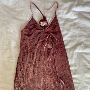 Pink Velvet Dress